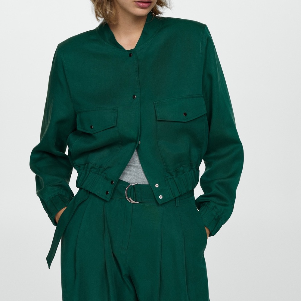 Mango Green Bomber Jacket with Pants